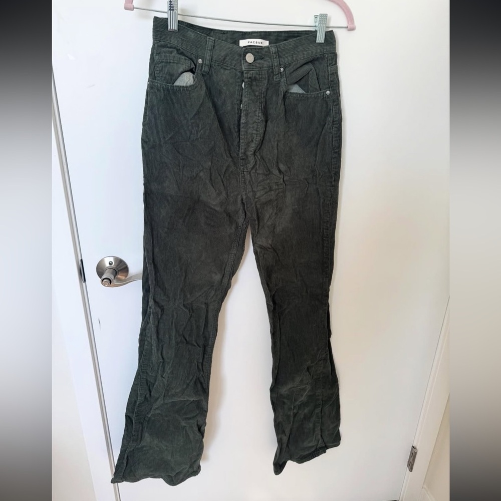 PacSun Olive Corduroy Bootcut Pants